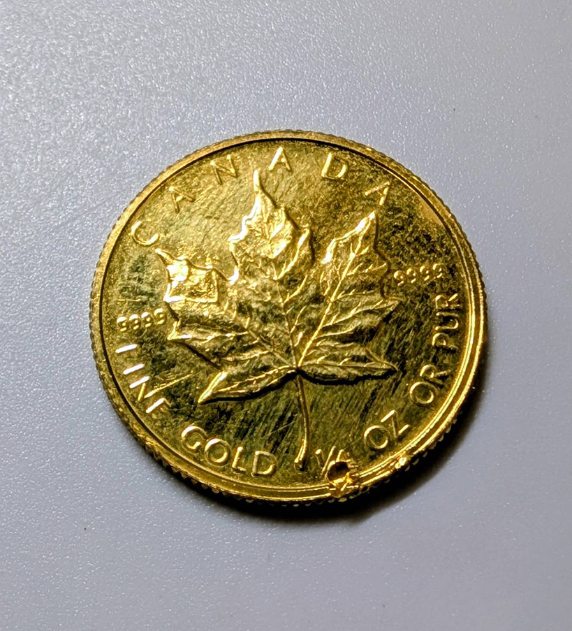 ≪カナダメイプルリーフコインK24金コイン≫をお買取りさせていただきました(^^♪